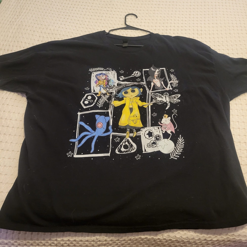 Kids Black Graphic T-Shirt